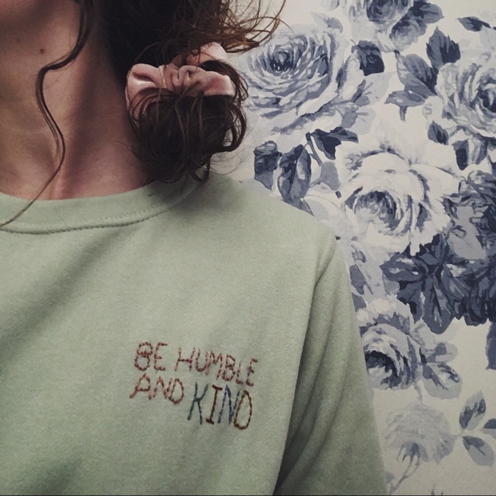 Hand Embroidered Sweatshirt